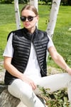 Lela Slim Fit Dik Yaka Cepli Şişme Bayan Yelek 497TAMARA SİYAH