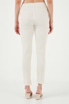 Lela Slim Fit Normal Bel Cepli Bayan Pantolon 5865297 TAŞ