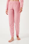 Lela Standart Fit Bisiklet Yaka Kadın Pijama Takımı 6093735 PUDRA