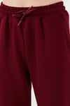 Lela Streç Regular Fit OYSHO Kumaş Bayan Eşofman Altı 5865798O BORDO