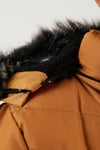 Lela Suni Kürklü Peluş Astarlı Çıkarılabilir Kapüşonlu Erkek Çocuk Mont 5763028 HARDAL