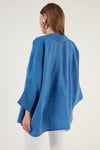 Lela Truvakar Kol Oversize Bayan Gömlek 514344013 MAVİ