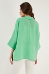 Lela Truvakar Kol Oversize Yazlık Bayan Gömlek 514344034 BENETTON