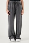 Lela Wide Leg Yüksek Bel Geniş Paça Bayan Pantolon 668YP5424 ANTRASİT