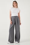 Lela Wide Leg Yüksek Bel Geniş Paça Palazzo Bayan Pantolon 5866290 GRİ