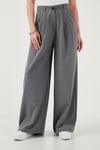 Lela Wide Leg Yüksek Bel Geniş Paça Palazzo Bayan Pantolon 5866290 GRİ