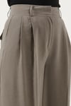 Lela Wide Leg Yüksek Bel Geniş Paça Pileli Bayan Pantolon 6923871 HAKİ