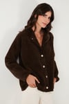 Lela Yün Karışımlı Relaxed Fit Çıtçıt Düğmeli Bayan Hırka 4617021 KAHVE