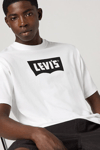 Levi's % 100 Pamuk Regular Fit Bisiklet Yaka Logolu Erkek T Shirt 005F9-0001 BEYAZ