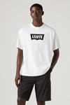 Levi's % 100 Pamuk Regular Fit Bisiklet Yaka Logolu Erkek T Shirt 005F9-0001 BEYAZ