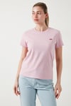 Levi's % 100 Pamuk Regular Fit Bisiklet Yaka Bayan T Shirt A4917-0007 PEMBE