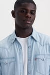 Levi's % 100 Pamuk Regular Fit Cepli Erkek Kot Gömlek 85744-0066 AÇIK MAVİ