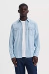 Levi's % 100 Pamuk Regular Fit Cepli Erkek Kot Gömlek 85744-0066 AÇIK MAVİ
