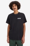 Levi's % 100 Pamuk Relaxed Fit Bisiklet Yaka Erkek T Shirt A2082-0196 SİYAH