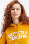 Levi's % 100 Pamuk Relaxed Fit Kanguru Cepli Kapüşonlu Bayan Sweat A3724-0004 HARDAL-SARI