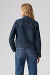 Levi's % 100 Pamuk Slim Fit Cepli Bayan Kot Ceket 001YL-0000 KOYU MAVİ