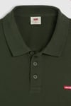 Levi's % 100 Pamuk Standart Fit Düğmeli Erkek Polo Yaka T Shirt 35883-0232 KOYU HAKİ