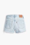 Levi's  % 100 Pamuklu Yüksek Bel 501 Bayan Short 56327-0336 AÇIK MAVİ