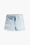 Levi's  % 100 Pamuklu Yüksek Bel 501 Bayan Short 56327-0336 AÇIK MAVİ