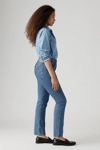 Levi's 501 % 100 Pamuk Regular Fit Normal Bel Düz Paça Jeans Bayan Kot Pantolon A7742-0014 KOYU MAVİ