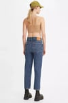 Levi's 501 Pamuklu Regular Fit Cropped Jeans Bayan Kot Pantolon A7739-0005 KOYU MAVİ