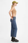 Levi's 501 Pamuklu Regular Fit Cropped Jeans Kadın Kot Pantolon A7739-0006 MAVİ