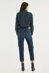 Levi's 501 Pamuklu Yüksek Bel Straight Fit Kısa Paça Jeans Bayan Kot Pantolon 36200-0290 KOYU MAVİ