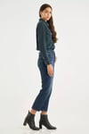 Levi's 501 Pamuklu Yüksek Bel Straight Fit Kısa Paça Jeans Bayan Kot Pantolon 36200-0290 KOYU MAVİ