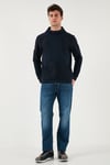 Levi's 505 Streç Pamuklu Regular Fit Düz Paça Jeans Erkek Kot Pantolon 001T2-0005 MAVİ