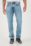 Levi's 505 Streç Pamuklu Regular Fit Düz Paça Jeans Erkek Kot Pantolon 001T2-0010 Buz Mavisi