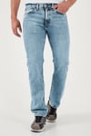 Levi's 505 Streç Pamuklu Regular Fit Düz Paça Jeans Erkek Kot Pantolon 001T2-0010 Buz Mavisi