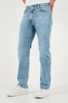 Levi's 555 Pamuklu Relaxed Straight Fit Orta Bel Düz Paça Jeans Erkek Kot Pantolon 003VA-0000 AÇIK MAVİ