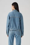 Levi's 90S % 100 Pamuk Relaxed Fit Düz Yaka Bayan Kot Ceket A1743-0127 MAVİ