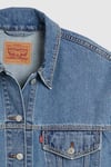 Levi's 90S % 100 Pamuk Relaxed Fit Düz Yaka Bayan Kot Ceket A1743-0127 MAVİ