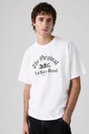 Levi's Baskılı % 100 Pamuk Bisiklet Yaka Erkek T Shirt 008B4-0000 BEYAZ