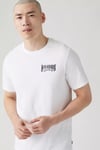 Levi's Baskılı % 100 Pamuk Standart Fit Bisiklet Yaka Erkek T Shirt 22491-1855 BEYAZ