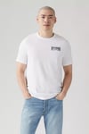 Levi's Baskılı % 100 Pamuk Standart Fit Bisiklet Yaka Erkek T Shirt 22491-1855 BEYAZ