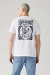 Levi's Baskılı % 100 Pamuk Standart Fit Bisiklet Yaka Erkek T Shirt 22491-1855 BEYAZ