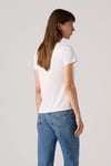 Levi's Çiçek Baskılı % 100 Pamuk Standart Fit Bisiklet Yaka Bayan T Shirt 17369-2931 BEYAZ