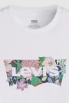 Levi's Çiçek Baskılı % 100 Pamuk Standart Fit Bisiklet Yaka Bayan T Shirt 17369-2931 BEYAZ