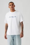 Levi's Logolu % 100 Pamuk Relaxed Fit Bisiklet Yaka Erkek T Shirt A9440-0008 BEYAZ
