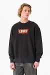 Levi's Logolu Pamuklu Regular Fit Kapüşonlu Erkek Sweat 003VL-0003 SİYAH