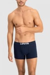 Levi's Logolu Yumuşak Pamuklu 2 Pack Erkek Boxer 37149-0209 LACİVERT