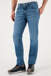 Levi's Lse 511 Pamuklu Slim Fit Normal Bel Dar Paça Jeans Erkek Kot Pantolon A2081-0049 MAVİ