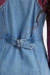 Levi's Önden Fermuarlı Pamuklu Mini Kot Bayan Elbise A4586-0002 AÇIK MAVİ