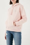 Levi's Pamuk Karışımlı Regular Fit Kapüşonlu Logolu Bayan Sweat 001U6-0006 PEMBE