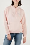 Levi's Pamuk Karışımlı Regular Fit Kapüşonlu Logolu Bayan Sweat 001U6-0006 PEMBE