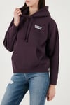 Levi's Pamuk Karışımlı Regular Fit Kapüşonlu Logolu Bayan Sweat 001U6-0005 MOR
