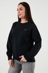 Levi's Pamuklu Regular Fit Bisiklet Yaka Bayan Sweat A3172-0010 SİYAH