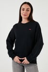 Levi's Pamuklu Regular Fit Bisiklet Yaka Bayan Sweat A3172-0010 SİYAH